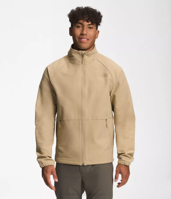 kaki pierre chiné foncé Hommes The North Face veste softshell camden 62XR480