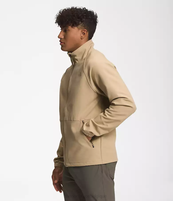 kaki pierre chiné foncé Hommes The North Face veste softshell camden 62XR480