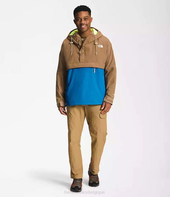 marron utilitaire/bleu super sonic Hommes The North Face 78 coupe-vent hi-tek basse-fi 62XR702