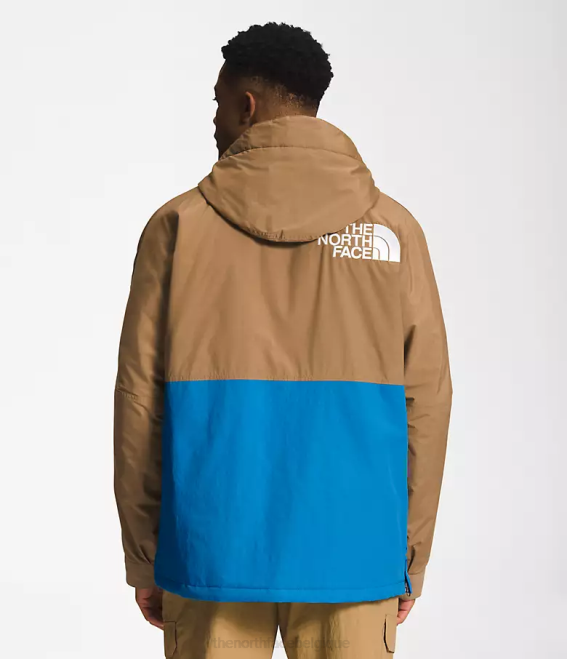 marron utilitaire/bleu super sonic Hommes The North Face 78 coupe-vent hi-tek basse-fi 62XR702
