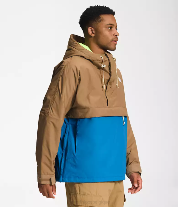 marron utilitaire/bleu super sonic Hommes The North Face 78 coupe-vent hi-tek basse-fi 62XR702