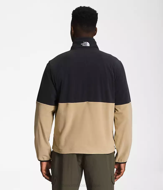 pierre kaki/noir tnf Hommes The North Face tnf polartec 100 zip intégral 62XR483