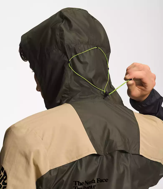 pierre kaki/noir tnf/vert nouveau tuape Hommes The North Face veste coupe-vent trailwear 62XR347