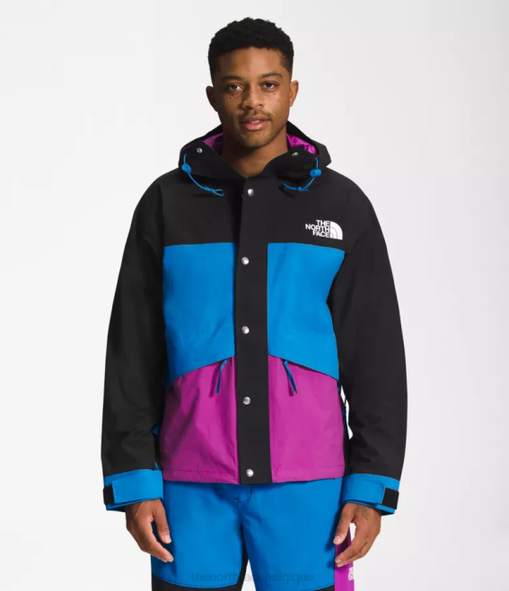 tnf noir/super sonic bleu/violet fleur de cactus Hommes The North Face veste de montagne rétro 86 62XR1296