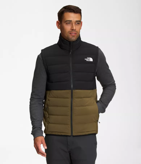 tnf noir/olive militaire Hommes The North Face belleview gilet extensible 62XR1032
