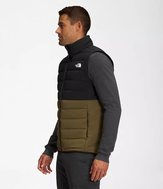 tnf noir/olive militaire Hommes The North Face belleview gilet extensible 62XR1032