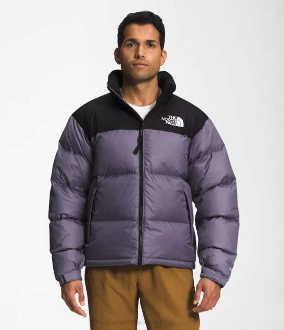ardoise lunaire/noir tnf Hommes The North Face veste nuptse rétro 1996 62XR474 - Cliquez sur l'image pour la fermer