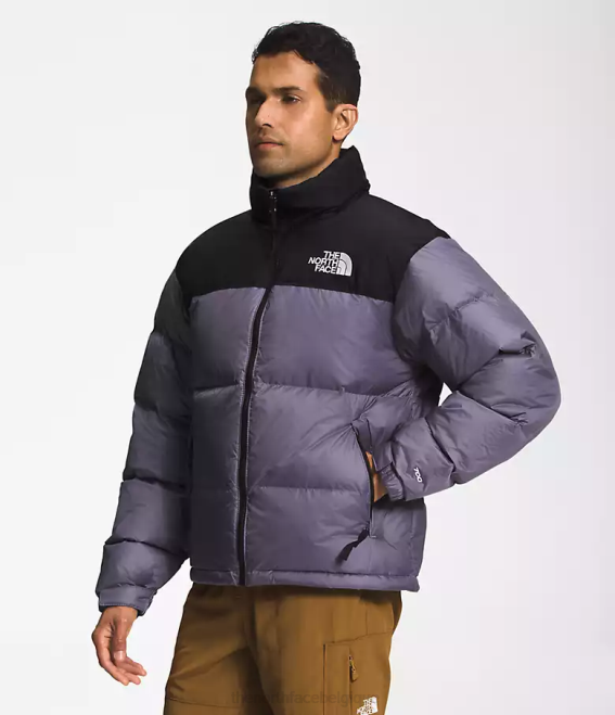 ardoise lunaire/noir tnf Hommes The North Face veste nuptse rétro 1996 62XR474
