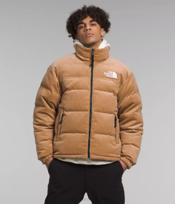 beurre d'amande/tnf noir Hommes The North Face veste nuptse réversible 92 62XR1203