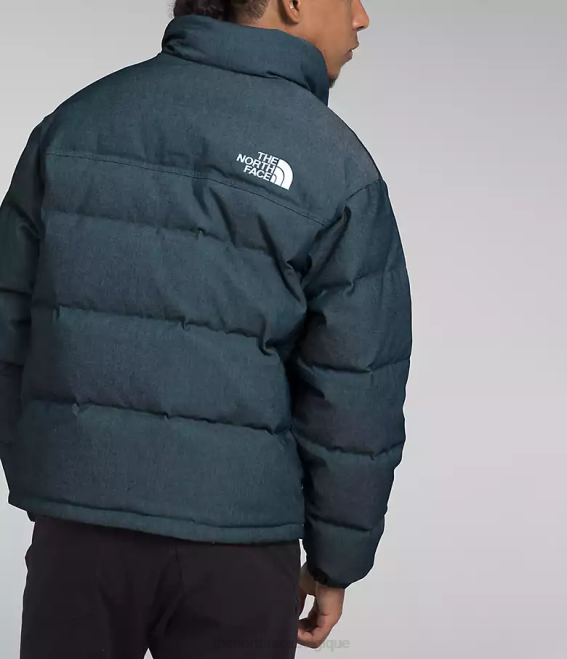 bleu jean/noir tnf Hommes The North Face veste nuptse réversible 92 62XR1205