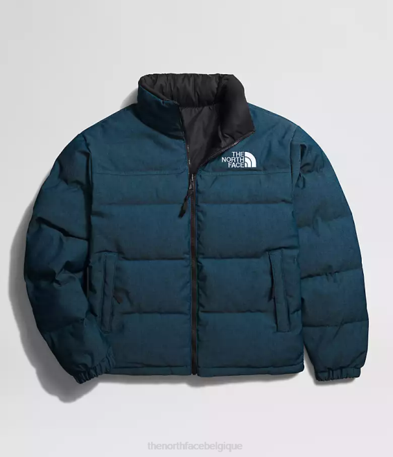 bleu jean/noir tnf Hommes The North Face veste nuptse réversible 92 62XR1205