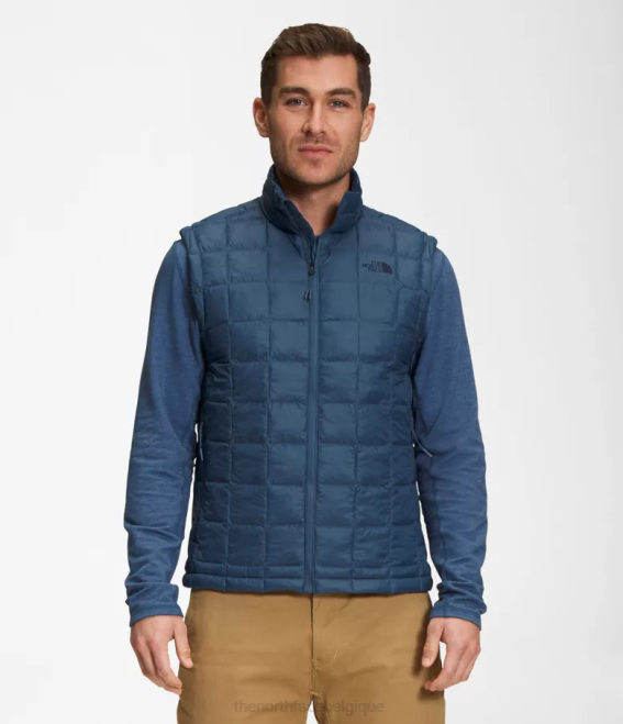 bleu ombragé Hommes The North Face gilet thermoball eco 2.0 62XR1156