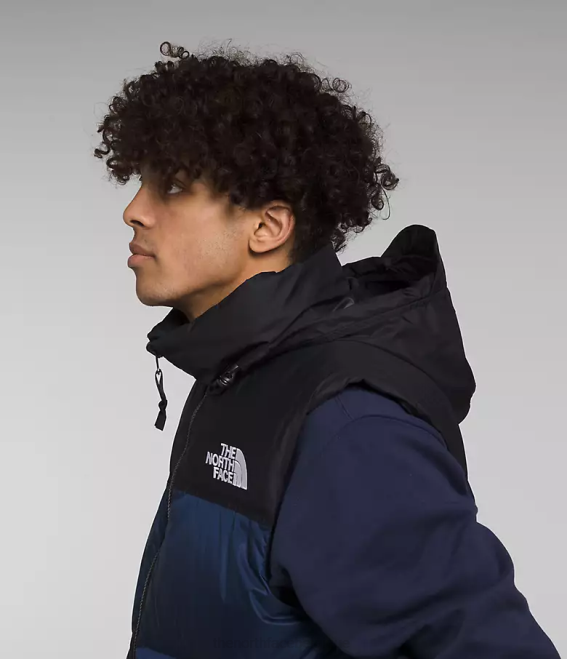 sommet bleu marine/noir tnf Hommes The North Face gilet nuptse rétro 1996 62XR292