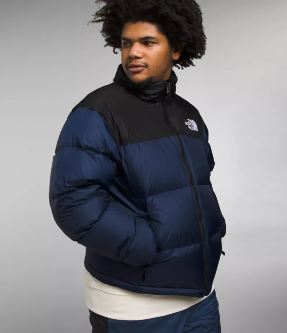 sommet bleu marine/noir tnf Hommes The North Face veste nuptse rétro 1996 62XR473
