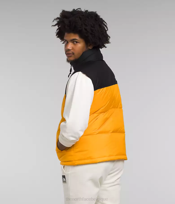sommet or/tnf noir Hommes The North Face gilet nuptse rétro 1996 62XR293
