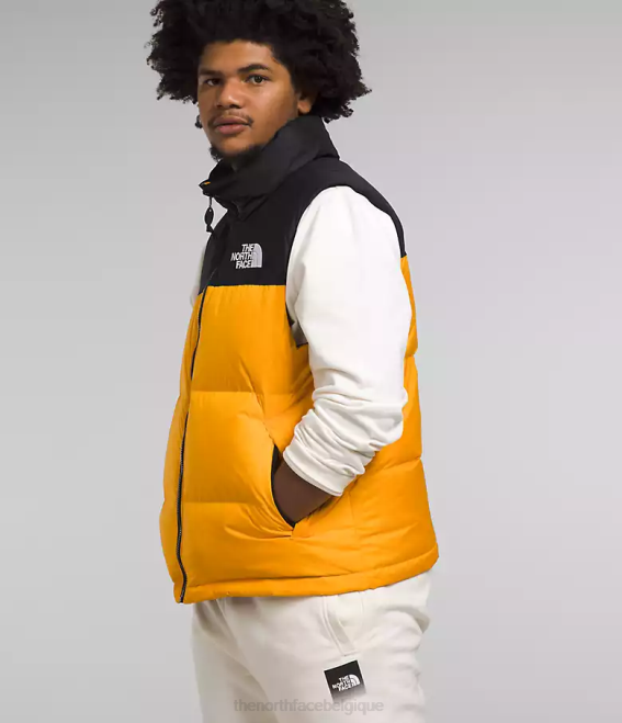 sommet or/tnf noir Hommes The North Face gilet nuptse rétro 1996 62XR293
