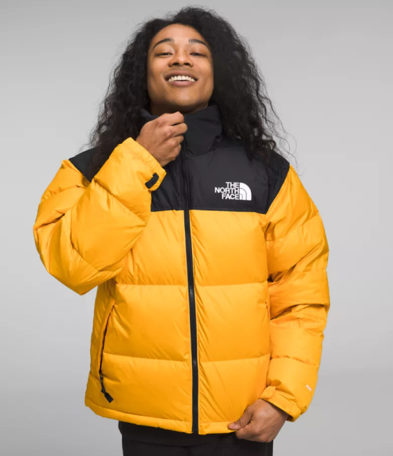 sommet or/tnf noir Hommes The North Face veste nuptse rétro 1996 62XR472