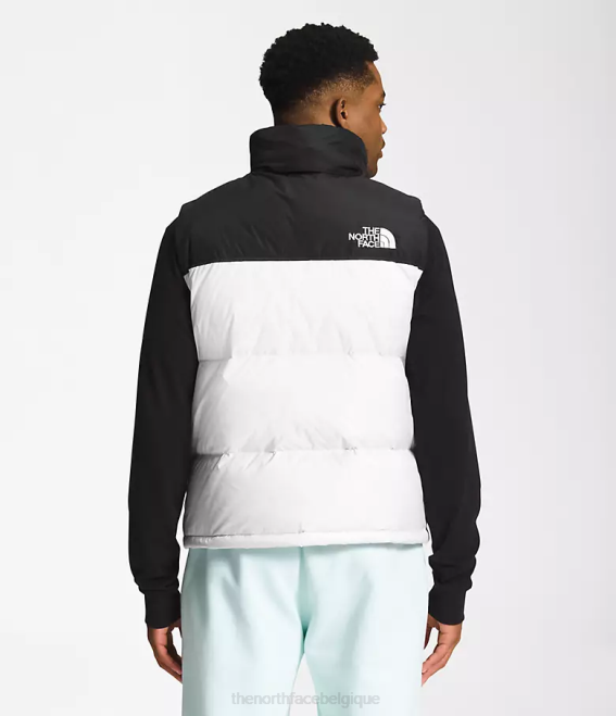 tnf blanc/tnf noir Hommes The North Face gilet nuptse rétro 1996 62XR290