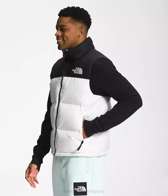 tnf blanc/tnf noir Hommes The North Face gilet nuptse rétro 1996 62XR290