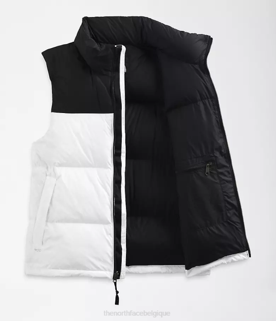 tnf blanc/tnf noir Hommes The North Face gilet nuptse rétro 1996 62XR290