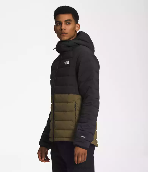 tnf noir/olive militaire Hommes The North Face belleview sweat à capuche extensible 62XR920