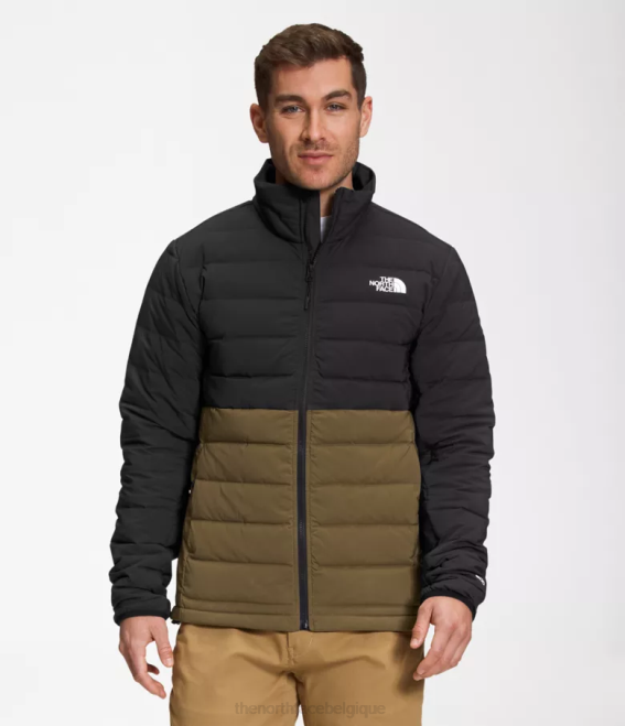tnf noir/olive militaire Hommes The North Face doudoune extensible belleview 62XR648