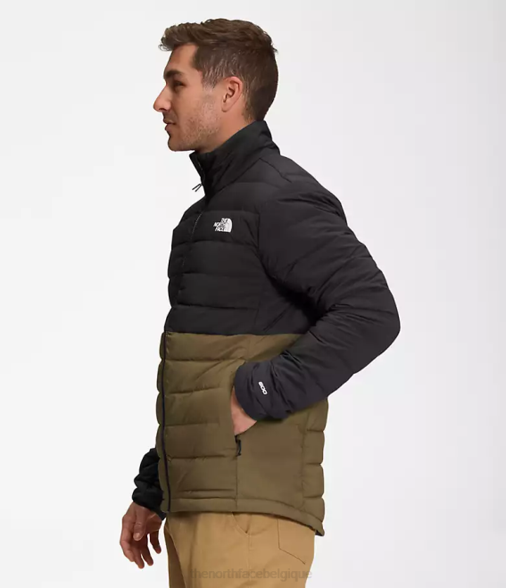 tnf noir/olive militaire Hommes The North Face doudoune extensible belleview 62XR648
