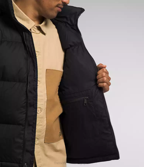 tnf recyclé noir Hommes The North Face veste nuptse rétro 1996 62XR468