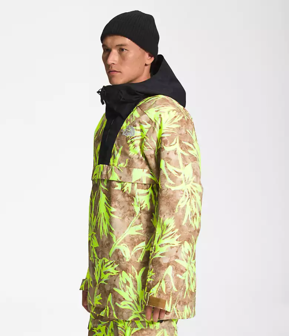 imprimé pinceau marron utilitaire/noir tnf Hommes The North Face anorak silvani 62XR1121