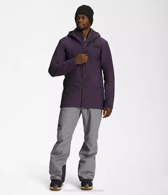 violet aubergine foncé Hommes The North Face veste contre la maladie 62XR115