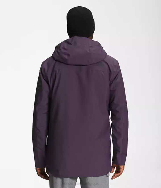 violet aubergine foncé Hommes The North Face veste contre la maladie 62XR115