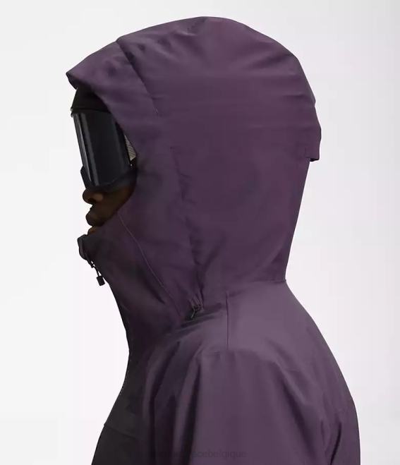 violet aubergine foncé Hommes The North Face veste contre la maladie 62XR115