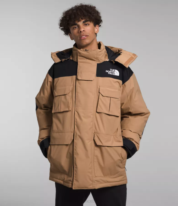 beurre d'amande/tnf noir Hommes The North Face parka isolé Coldworks 62XR1242