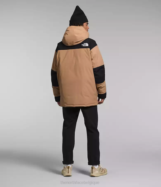 beurre d'amande/tnf noir Hommes The North Face parka isolé Coldworks 62XR1242