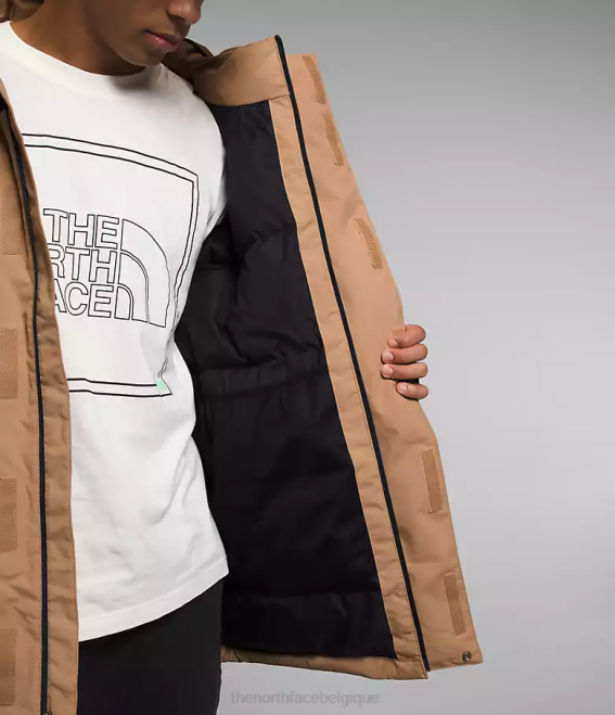 beurre d'amande/tnf noir Hommes The North Face parka isolé Coldworks 62XR1242
