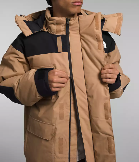 beurre d'amande/tnf noir Hommes The North Face parka isolé Coldworks 62XR1242