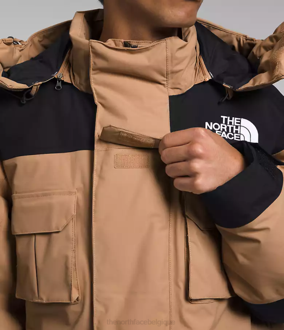 beurre d'amande/tnf noir Hommes The North Face parka isolé Coldworks 62XR1242