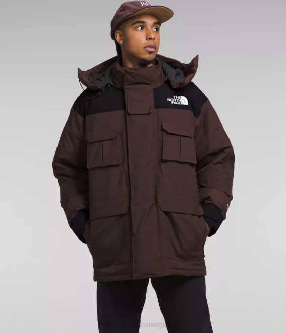 brun charbon/noir tnf Hommes The North Face parka isolé Coldworks 62XR1244