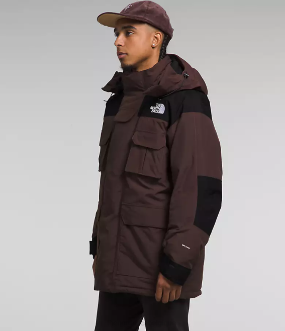 brun charbon/noir tnf Hommes The North Face parka isolé Coldworks 62XR1244
