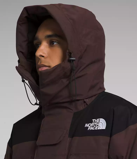 brun charbon/noir tnf Hommes The North Face parka isolé Coldworks 62XR1244