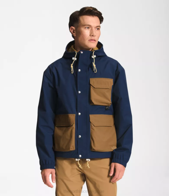 bleu marine sommet/marron utilitaire Hommes The North Face veste de pluie utilitaire m66 62XR294