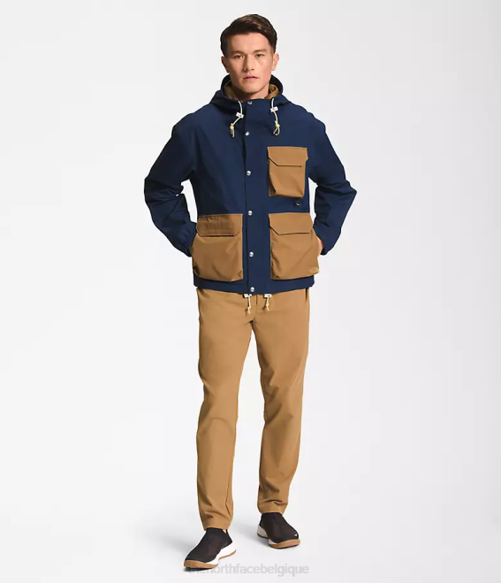bleu marine sommet/marron utilitaire Hommes The North Face veste de pluie utilitaire m66 62XR294