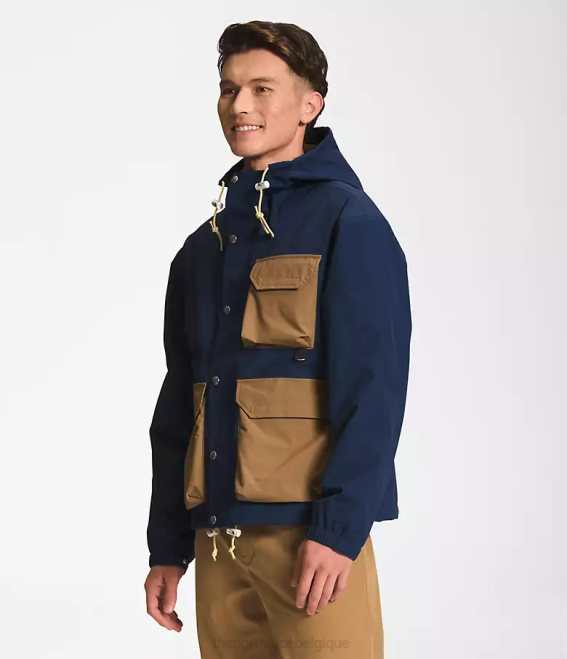 bleu marine sommet/marron utilitaire Hommes The North Face veste de pluie utilitaire m66 62XR294