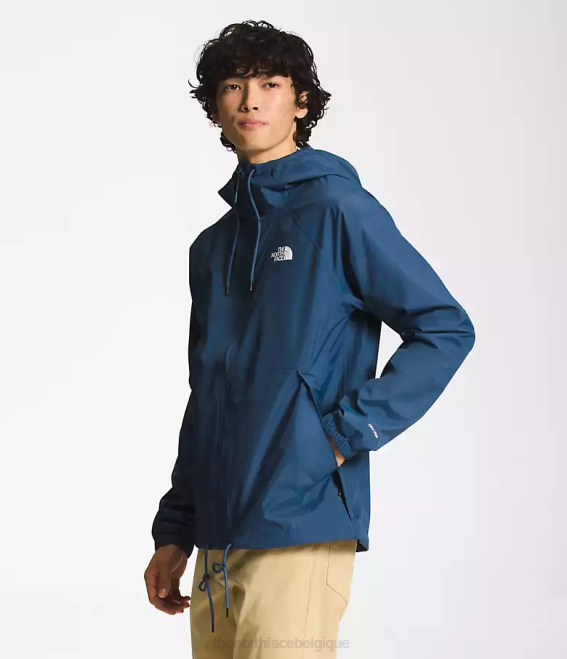 bleu ombragé Hommes The North Face sweat à capuche de pluie antora 62XR1195