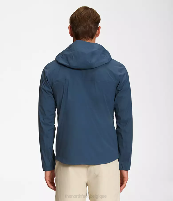 bleu ombragé Hommes The North Face veste dryvent du bassin ouest 62XR412