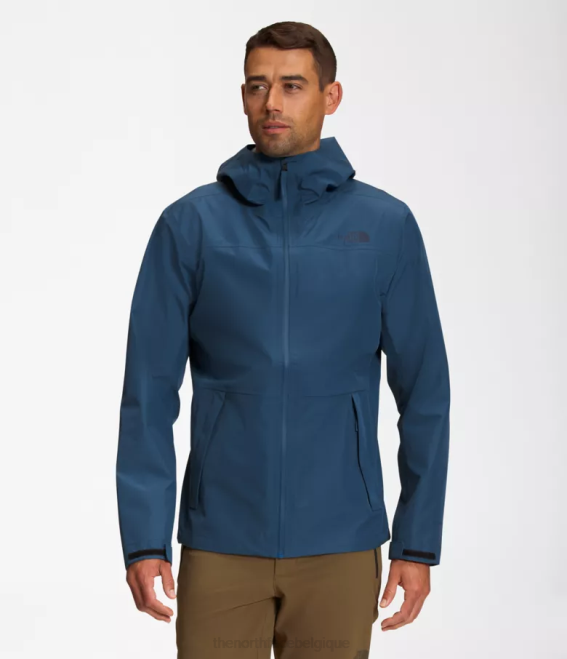 bleu ombragé Hommes The North Face veste dryzzle futurelight 62XR1114
