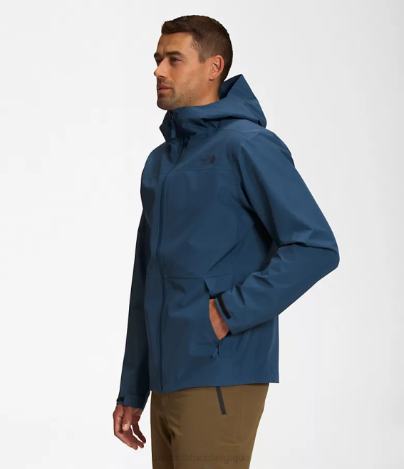 bleu ombragé Hommes The North Face veste dryzzle futurelight 62XR1114