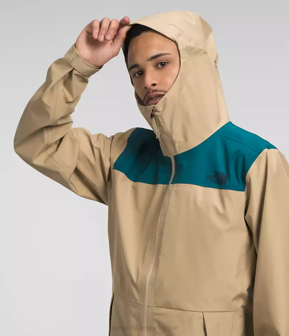 corail bleu/pierre kaki Hommes The North Face veste dryzzle futurelight 62XR1117