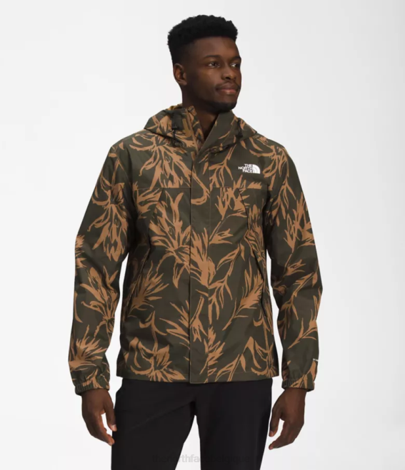imprimé pinceau tropical marron utilitaire Hommes The North Face veste Antora 62XR287 - Cliquez sur l'image pour la fermer