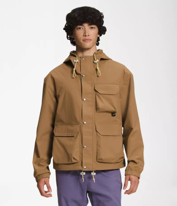 marron utilitaire Hommes The North Face veste de pluie utilitaire m66 62XR297